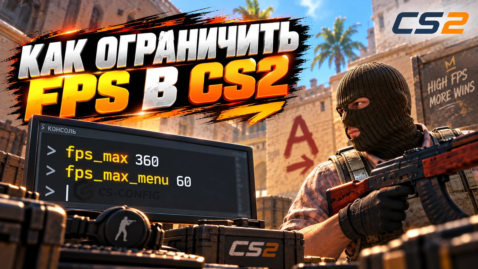 Как ограничить FPS в CS2